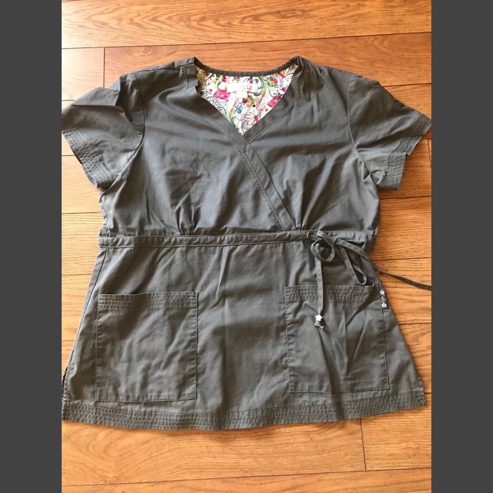 Koi Scrub Top